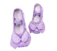 Scarpe da Ballo per Ragazze Suola Morbida Design a Gatto Calzature Classiche per la Pratica (Purple 3-35 Years)