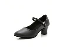 Scarpe da ballo professionali standard da donna per ballroom salsa, scarpe da ballo standard internazionali, tacco medio con cinturino per il piede e suola morbida per ballare al chiuso CN34,CN35,CN36