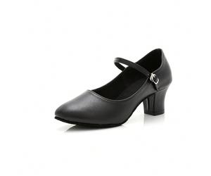 Scarpe da ballo professionali standard da donna per ballroom salsa, scarpe da ballo standard internazionali, tacco medio con cinturino per il piede e suola morbida per ballare al chiuso CN34,CN35,CN36