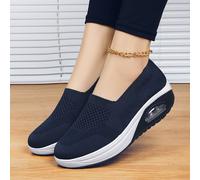 Scarpe Da Ballo Quadrate Per Lo Sport E Il Tempo Libero Alla Moda Di Nuovo Stile, Comode Slip-on Con Cuscino D'aria Con Fondo Spesso E Traspirante Per Il Supporto Del Piede. Alla Moda E Adatto A Grand