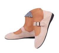 Scarpe da Ballo Sportive Donna Mocassini Casual Slip-on Flat, con Cinturino Singolo, da Indossare in Due Modi, Comodi (White, 38)