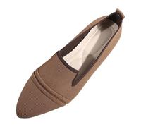 Scarpe da Ballo Sportive Donna Scarpe da Donna in Tessuto, Nuove, Traspiranti e comode, con Punta a Punta, Un poggiapiedi, Casual alla Moda (Brown, 38)