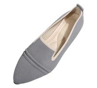 Scarpe da Ballo Sportive Donna Scarpe da Donna in Tessuto, Nuove, Traspiranti e comode, con Punta a Punta, Un poggiapiedi, Casual alla Moda (Grey, 37)