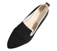 Scarpe da Ballo Sportive Donna Scarpe da Donna in Tessuto, Nuove, Traspiranti e comode, con Punta a Punta, Un poggiapiedi, Casual alla Moda (Black, 42)