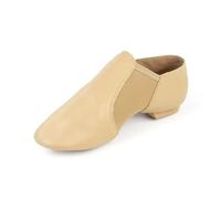 Scarpe da ballo uomo Scarpe Da Ballo Jazz In Vera Pelle For Uomo E Donna, Salsa, Slip-on Scarpe da ballo latino americano uomo(Khaki,30)