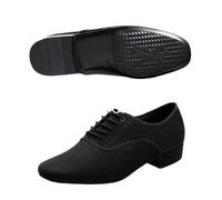 Scarpe da Ballo Uomo Sneaker da Uomo Jazz Moderna Professionale Scarpa Salsa Latina Superiore Oxford Nera Scarpe Ballo Tango con Tacco Basso Taglie Forti(Pu Sole 2.5,46)