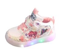 Scarpe da bambina con sensore in poliuretano, con luce LED, chiusura in | Materiale PU, suola LED con sensore che si illumina ad ogni passo, chiusura in , suola flessibile, per bambine e gruppi di
