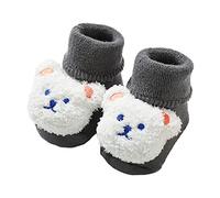 Scarpe da bambino 12 18 mesi per ragazze e ragazzi Scarpine per bambini calde scarpe invernali da pavimento a forma di orsetto a forma di simpatico calzino con suola morbida sandali per bambini