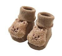 Scarpe da bambino 12 18 mesi per ragazze e ragazzi Scarpine per bambini calde scarpe invernali da pavimento a forma di orsetto a forma di simpatico calzino con suola morbida sandali per bambini, a
