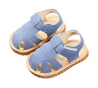 Scarpe da bambino a maglia per ragazzi e ragazze da 0 a 2 anni che imparano a correre, sono chiamate scarpe sportive con suola morbida, antiscivolo e con punta in punta scarpe invernali ragazzo, Blu