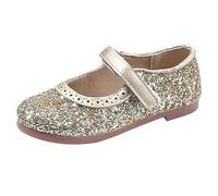 Scarpe da bambino a maglia Shoes Toddler Kids Wedding Low Heel Mary Jane Shoes Glitter Flat Shoes Scarpe per bambini, gold, 30.5 EU