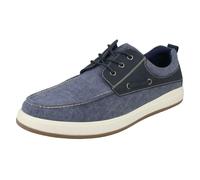 Uomo Hush Puppies Tela Barca Scarpe - Aiden