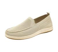 Scarpe da barca da donna - Basket tela da donna, estive, senza lacci, sneakers traspiranti, scarpe da ginnastica con piattaforma e maglia cava superiore, sneakers leggere scarpe slip on shoe larghe
