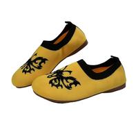 Scarpe da barca da donna, in tessuto, per il tempo libero, per l'estate, per l'escursionismo, per la salute, per il camminamento, traspiranti, comode e leggere, giallo., 36 EU