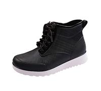 Scarpe da barca da uomo, con gambo lungo, leggere, largo, in gomma, per adulti, a piedi nudi, per passeggiate con il cane, Nero , 41 EU