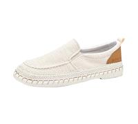 Scarpe da barca in tela casual, scarpe casual in tessuto a fondo piatto scarpe sportive antiscivolo scarpe da trekking colore scorrevole scarpe da trekking traspiranti scarpe da ginnastica leggere per