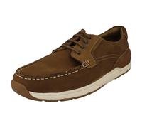 Uomo Hush Puppies Flynn Barca Scarpe Mocassini con Lacci