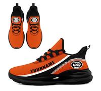 Scarpe da baseball personalizzate per donne e uomini personalizzano scarpe da ginnastica da corsa con cuscino traspirante scarpe da passeggio scarpe da tennis, Colore 5 Nero, 35 1/3 EU