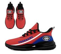 Scarpe da baseball personalizzate per donne e uomini personalizzano scarpe da ginnastica da corsa con cuscino traspirante scarpe da passeggio scarpe da tennis, Colore 8 Nero, 35 1/3 EU