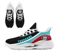 Scarpe da baseball personalizzate per donne e uomini personalizzano scarpe da ginnastica da corsa con cuscino traspirante scarpe da passeggio scarpe da tennis, Colore 2 Bianco, 35 1/3 EU