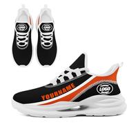 Scarpe da baseball personalizzate per donne e uomini personalizzano scarpe da ginnastica da corsa con cuscino traspirante scarpe da passeggio scarpe da tennis, Colore 6 Bianco, 35 1/3 EU