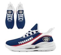 Scarpe da baseball personalizzate per donne e uomini personalizzano scarpe da ginnastica da corsa con cuscino traspirante scarpe da passeggio scarpe da tennis, Colore 7 Bianco, 35 1/3 EU