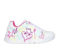 Scarpe da basket da bambina Skechers Uno Lite Blanc 30
