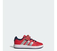 SCARPE DA BASKET GRAND COURT ADIDAS MARVEL SPIDER-MAN BAMBINI E BAMBINE Pure Ruby / Silver Metallic / Dark Blue 39 1/3