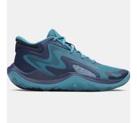 Scarpe da basket Under Armour Jet '25 unisex Boundless Blu / Academy / Metallico Gravel 48.5