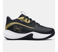 Scarpe da basket Under Armour Lockdown 7 Pre-School Nero / Nero / Metallico Oro 32