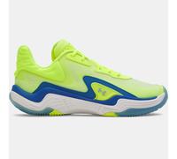 Scarpe da basket Under Armour Spawn 7 unisex High Vis Giallo / Blu Atlantis / Metallico Blu Calm 44.5