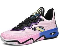 Scarpe da Basket Unisex Traspiranti - Scarpe da Allenamento Antiscivolo, Resistenti all'Usura e Leggere con Assorbimento degli Urti e Rimbalzo for Il Campo e l'allenamento Quotidiano(Pink,41 EU)