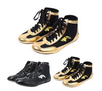 Scarpe da boxe per bambini, scarpe da boxe alte scarpe da allenamento piatte unisex per bambini, scarpe da allenamento alte da wrestling, scarpe da boxe scarpe da boxe scarpe da allenamento per