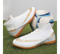 Scarpe da calcio da uomo con tacchetti antiscivolo, scarpe da calcio a collo alto con lacci, da allenamento per calcio a 5 indoor, adatte sia agli uomini che alle donne EUR35,EUR36,EUR37,EUR38,EUR39,E