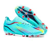 Scarpe da Calcio da Uomo e Bambino scarpa Cinque Persone Outdoor Indoor Chiodate Scarpe da Atletica Blu 44 EU