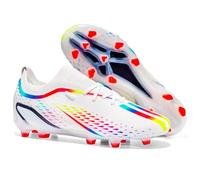 Scarpe da Calcio da Uomo Scarpe da Bambino Scarpe da Cinque Persone Outdoor Indoor Scarpe Chiodate Scarpe da Atletica Scarpe da Softball e Rugby Bianco 35 EU