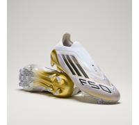 Scarpe da calcio F50 Elite Laceless Firm Ground Cloud White / Core Black / Gold Metallic 45 1/3