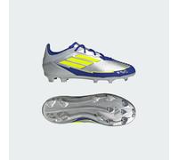 Scarpe da calcio F50 Elite Messi Firm Ground Junior Silver Metallic / Solar Yellow / Lucid Blue 36 2/3