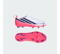 Adidas F50 Hyperfast League Laceless Fg Junior Football Boots Bianco EU 36 2/3 Bambini
