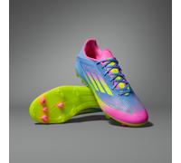 Scarpe da calcio F50 League Firm/Multi-Ground Blue Fusion / Lucid Lemon / Lucid Pink 44 2/3