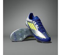 Scarpe da calcio F50 League Messi Firm/Multi-Ground Silver Metallic / Solar Yellow / Lucid Blue 43 1/3