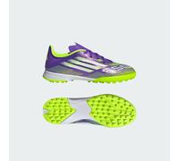 Scarpe da calcio F50 League Turf Bambini Purple Rush / Cloud White / Lucid Lemon 34