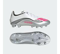 Scarpe da calcio F50 Messi Club compatti/multisuperficie Cloud White / Lucid Red / Silver Metallic 46