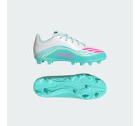 Scarpe da calcio F50 MESSI CLUB terreni naturali compatti / multiterreno bambini e bambine Cloud White / Lucid Pink / Flash Aqua 38