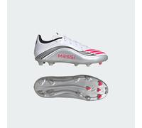 adidas F50 Messi League Firm Multi Ground Football Boots Kids, Scarpe da Calcio Unisex-Bambini, Cloud White/Lucid Red/Silver Metallic, 36 EU