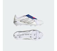 Scarpe da calcio kids PREDATOR LEAGUE con linguetta ripiegabile per terreni naturali compatti Cloud White / Zero Metalic / Royal Blue 35