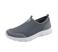 Scarpe da calcio nudo da uomo per attività all'aria aperta 43 Wearbreeze Scarpe da ginnastica comode, casual, morbide, leggere, antiscivolo, senza lacci, scarpe da fitness, da uomo, grigio., 43 EU