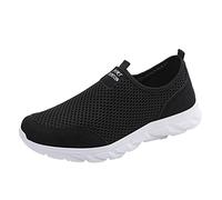 Scarpe da calcio nudo da uomo per attività all'aria aperta 43 Wearbreeze Scarpe da ginnastica comode, casual, morbide, leggere, antiscivolo, senza lacci, scarpe da fitness, da uomo, Nero , 41 EU