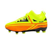 Scarpe da calcio per bambini Ragazzi Ragazze - Scarpe da calcio Professionali Athletics Scarpe da allenamento per bambini Traspirante Scarpe da calcio Unisex Sala Sportiva Sneakers antiscivolo, giallo