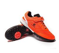 Scarpe da Calcio per Ragazzi/Bambini Scarpe da Allenamento per Erba Artificiale Scarpe da Ginnastica per Ragazze Scarpe da Ginnastica per Erba Indoor Outdoor Scarpe da Calcio Unisex Arancione 35